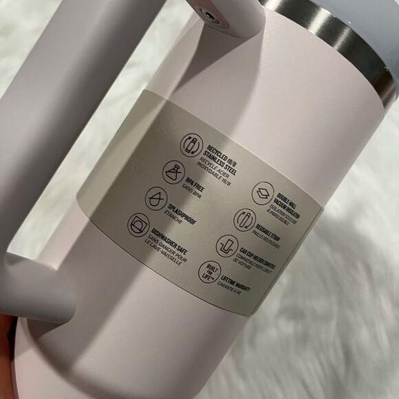 NWT Stanley Flowstate Adventure Quencher H2.0 Travel Tumbler 40 Oz Rose Quartz - Picture 6 of 9